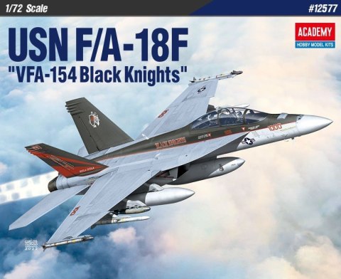 Model plastikowy Samolot USN F/A-18F VFA-154 Black Kinghts 1/72 Model plastikowy Samolot USN F/A-18F VFA-154 Black Kinghts 1/72