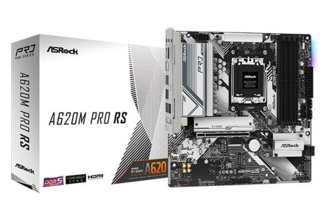 Płyta główna A620M PRO RS AM5 4DDR5 HDMI/DP M.2 mATX Płyta główna A620M PRO RS AM5 4DDR5 HDMI/DP M.2 mATX
