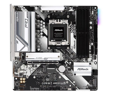 Płyta główna A620M PRO RS AM5 4DDR5 HDMI/DP M.2 mATX Płyta główna A620M PRO RS AM5 4DDR5 HDMI/DP M.2 mATX