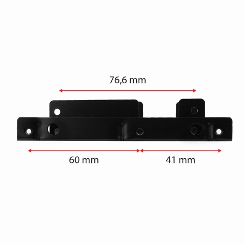 RHD-225 Ramka metalowa do montażu 2 x 2.5" w pozycji 3.5" Czarna RHD-225 Ramka metalowa do montażu 2 x 2.5" w pozycji 3.5" Czarna