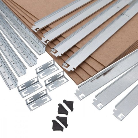 Regał magazynowy metalowy szafka 175 kg x5 ocynk rozkładany MDF GB378 Regał magazynowy metalowy szafka 175 kg x5 ocynk rozkładany MDF GB378