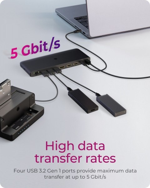 Stacja dokująca IB-DK2416-C 11in1,HDMI,DP,USB,LAN Stacja dokująca IB-DK2416-C 11in1,HDMI,DP,USB,LAN
