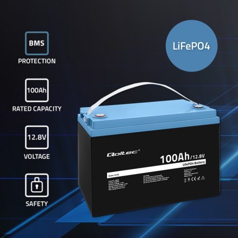 Akumulator LiFePO4 Litowo-Żelazowo-Fosforanowy | 12.8V " 100Ah | 1280Wh | BMS Akumulator LiFePO4 Litowo-Żelazowo-Fosforanowy | 12.8V " 100Ah | 1280Wh | BMS