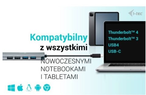 Stacja dokująca USB-C Metal Nano 2x HDMI Display + Power Delivery 100W Stacja dokująca USB-C Metal Nano 2x HDMI Display + Power Delivery 100W