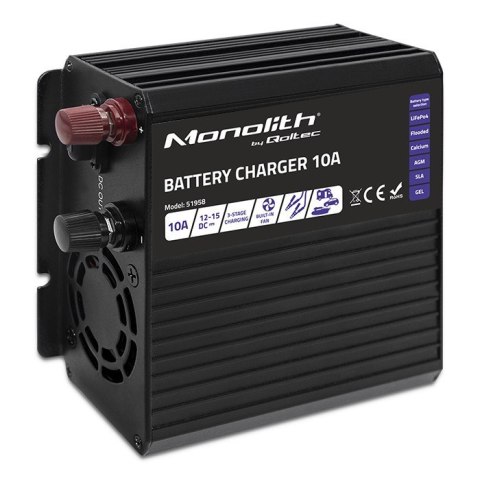 Inteligentna łaowarka Monolith do akumulatorów LiFePO4 AGM GEL SLA | 10A | 12V Inteligentna łaowarka Monolith do akumulatorów LiFePO4 AGM GEL SLA | 10A | 12V