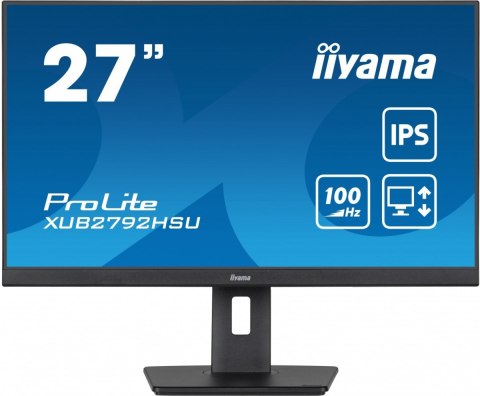 Monitor ProLite XUB2792HSU-B6 27 cali IPS,HDMI,DP,100Hz,SLIM,4xUSB3.2,PIVOT, HAS(150mm),2x2W Monitor ProLite XUB2792HSU-B6 27 cali IPS,HDMI,DP,100Hz,SLIM,4xUSB3.2,PIVOT, HAS(150mm),2x2W