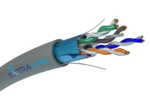 Kabel sieciowy CAT5E FTP(F/UTP) wewnętrzny skrętka 305m Kabel sieciowy CAT5E FTP(F/UTP) wewnętrzny skrętka 305m