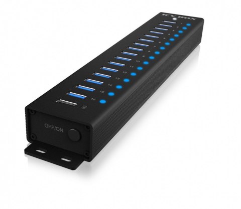 Hub IB-HUB1717 16+1 port USB HUB, 16x USB + 1x USB do ładowania, USB 3.2 Gen 1, 96 Watt zasilacz Hub IB-HUB1717 16+1 port USB HUB, 16x USB + 1x USB do ładowania, USB 3.2 Gen 1, 96 Watt zasilacz