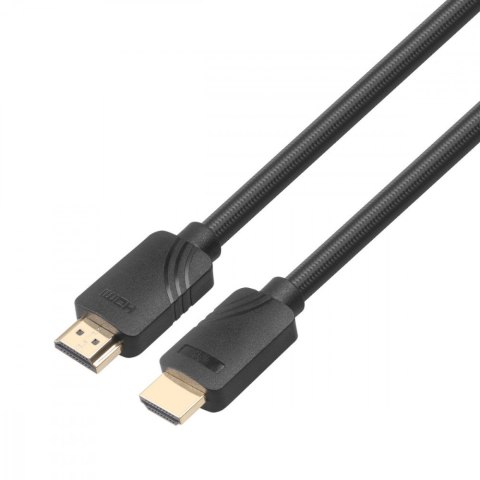 Kabel HDMI v 2.1 premium 3 m 8K Czarny Stworzony dla graczy Kabel HDMI v 2.1 premium 3 m 8K Czarny Stworzony dla graczy