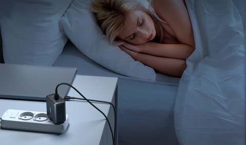 PA-B6T Black Omnia II GaN ładowarka sieciowa 3xUSB (2xUSB C+ 1xUSB A) 65W QC PD PA-B6T Black Omnia II GaN ładowarka sieciowa 3xUSB (2xUSB C+ 1xUSB A) 65W QC PD