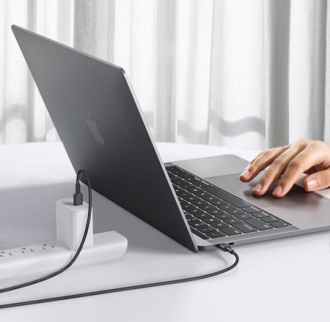 CB-CD45 nylonowy kabel USB C - USB C | 0,9m | 3A | 60W PD | 20V CB-CD45 nylonowy kabel USB C - USB C | 0,9m | 3A | 60W PD | 20V