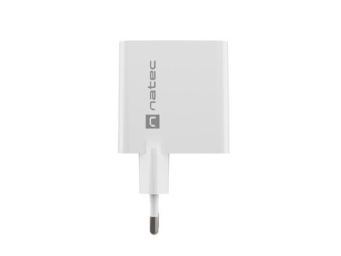Ładowarka sieciowa RIBERA GAN 1X USB-A + 1X USB-C 65W Biała Ładowarka sieciowa RIBERA GAN 1X USB-A + 1X USB-C 65W Biała