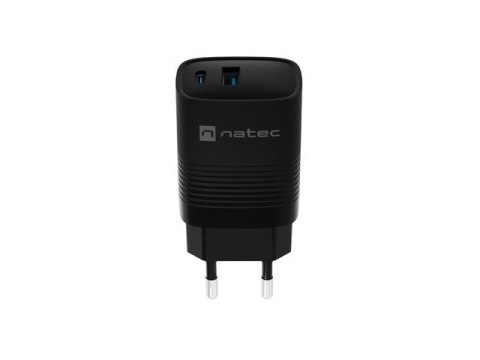 Ładowarka sieciowa Ribera GAN 1X USB-A + 1X USB-C 30W Czarna Ładowarka sieciowa Ribera GAN 1X USB-A + 1X USB-C 30W Czarna