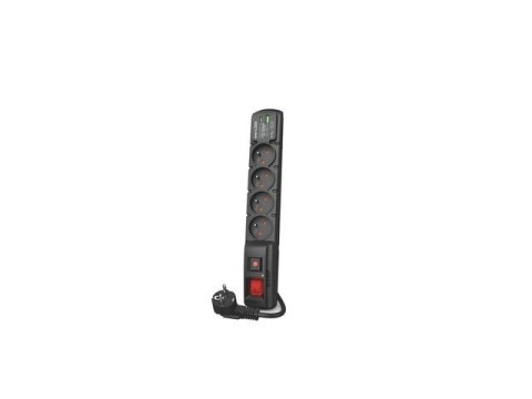 Listwa zasilająca F4 USB A+C 5M 4X 230V PD3.0 QC Czarna Listwa zasilająca F4 USB A+C 5M 4X 230V PD3.0 QC Czarna