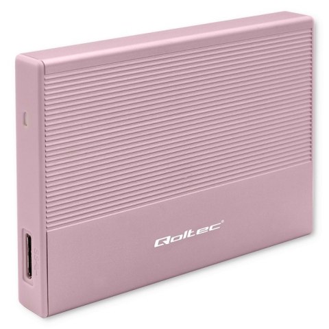 Obudowa | Kieszeń na dysk SSD HDD 2.5 cala | SATA | USB 3.0 | Super speed 5Gb/s | 2TB | Różowy Obudowa | Kieszeń na dysk SSD HDD 2.5 cala | SATA | USB 3.0 | Super speed 5Gb/s | 2TB | Różowy