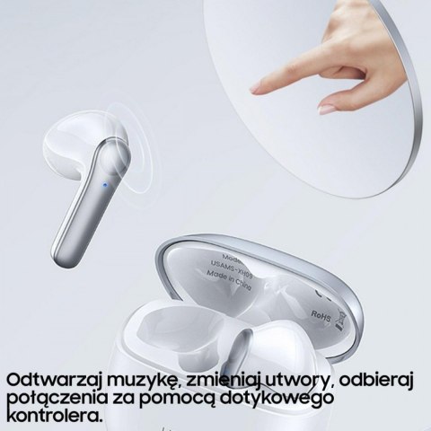 Słuchawki Bluetooth TWS 5.1 XH Series Dual microfon niebieskie Słuchawki Bluetooth TWS 5.1 XH Series Dual microfon niebieskie