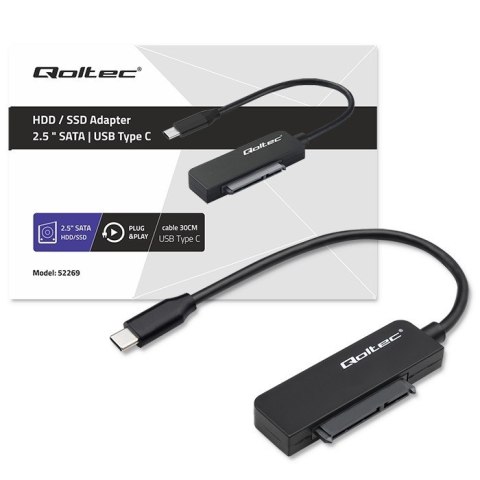Adapter SATA | Przejściówka na dysk SSD HDD 2.5" | USB-C | Super speed 5Gb/s | 2TB Adapter SATA | Przejściówka na dysk SSD HDD 2.5" | USB-C | Super speed 5Gb/s | 2TB