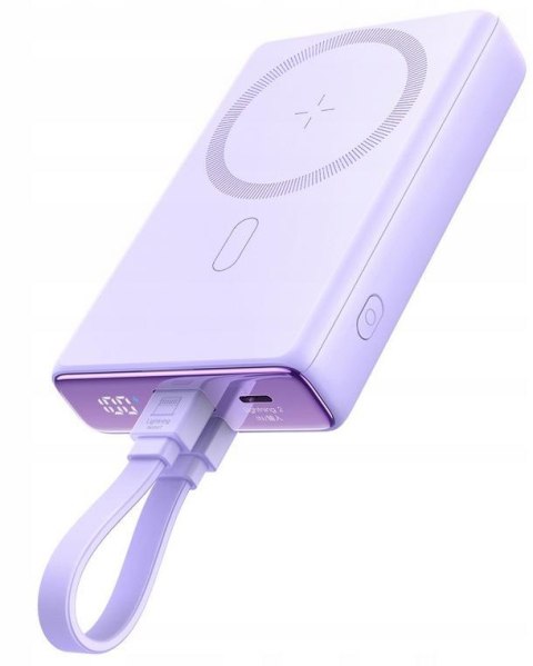 Powerbank Joyroom JR-PBM01 10000mAh 20W 1x USB-C 2x Lightning fioletowy + kabel Powerbank Joyroom JR-PBM01 10000mAh 20W 1x USB-C 2x Lightning fioletowy + kabel