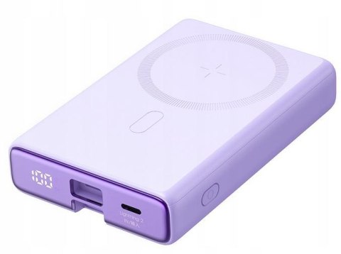 Powerbank Joyroom JR-PBM01 10000mAh 20W 1x USB-C 2x Lightning fioletowy + kabel Powerbank Joyroom JR-PBM01 10000mAh 20W 1x USB-C 2x Lightning fioletowy + kabel