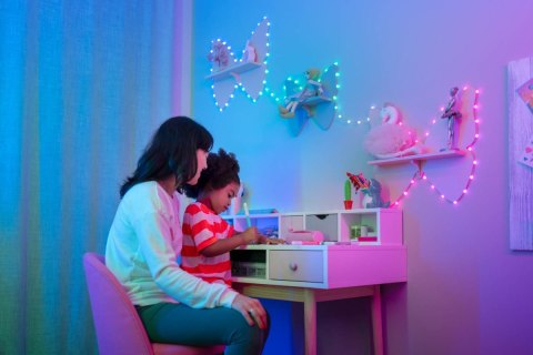 Inteligentne lampki dekoracyjne Strings USB-C (Candies) 100 LED RGB, serca, przezroczysty przewód, 6 m Inteligentne lampki dekoracyjne Strings USB-C (Candies) 100 LED RGB, serca, przezroczysty przewód, 6 m