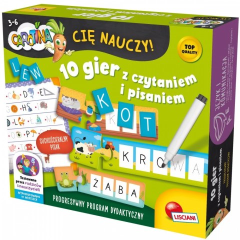 Zestaw Carotina - 10 gier z czytaniem i pisaniem Zestaw Carotina - 10 gier z czytaniem i pisaniem