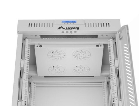 Szafa stojąca rack 19 cali 15U 600X600 szara LCD flack pack Szafa stojąca rack 19 cali 15U 600X600 szara LCD flack pack
