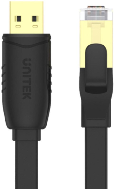 Kabel Unitek Y-SP02001B RJ-45 na USB-A konsolowy 1,8m Kabel Unitek Y-SP02001B RJ-45 na USB-A konsolowy 1,8m