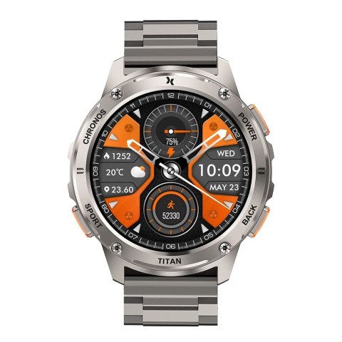 Smartwatch FW110 Titan Chronos Srebrny Smartwatch FW110 Titan Chronos Srebrny