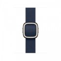 Pasek w kolorze głębinowego błękitu z klamrą nowoczesną do koperty 42 mm - rozmiar M