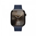 Pasek w kolorze głębinowego błękitu z klamrą nowoczesną do koperty 42 mm - rozmiar M