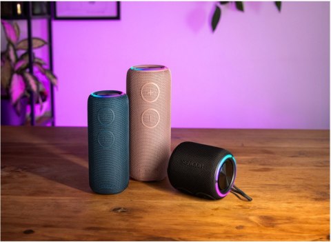 Głośnik bluetooth SIRIUS 2 MINI czarny moc 16W, LED, TWS Głośnik bluetooth SIRIUS 2 MINI czarny moc 16W, LED, TWS