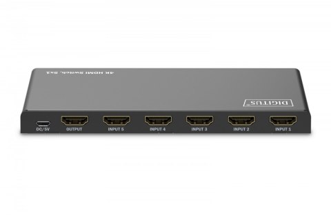 Przełącznik/Switch 4K HDMI 5x1, 60Hz HDCP 2.3, pilot, Czarny Przełącznik/Switch 4K HDMI 5x1, 60Hz HDCP 2.3, pilot, Czarny