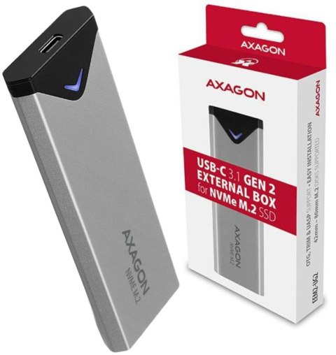 Obudowa dysku M.2 Axagon EEM2-UG2 USB-C 3.2 Gen 2 M.2 NVMe Obudowa dysku M.2 Axagon EEM2-UG2 USB-C 3.2 Gen 2 M.2 NVMe