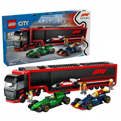 Klocki City 60445 F1 Ciężarówka z bolidami RB20 i AMR24 F1 Klocki City 60445 F1 Ciężarówka z bolidami RB20 i AMR24 F1