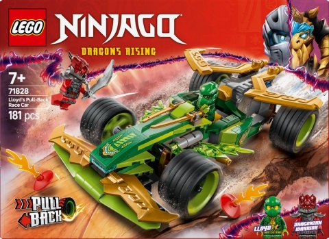 Klocki Ninjago 71828 Samochód wyścigowy Lloyda z napędem typu pull-back Klocki Ninjago 71828 Samochód wyścigowy Lloyda z napędem typu pull-back