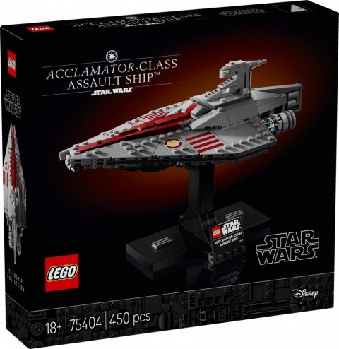 Klocki Star Wars 75404 Krążownik szturmowy typu Acclamator Klocki Star Wars 75404 Krążownik szturmowy typu Acclamator