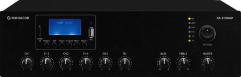 Cyfrowy wzmacniacz miksujący PA-812DAP Monacor Cyfrowy wzmacniacz miksujący PA-812DAP Monacor