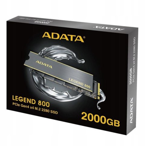 Dysk SSD Adata Legend 800 2000GB PCIe 4x4 3.5/2.8 GB/s M.2 Dysk SSD Adata Legend 800 2000GB PCIe 4x4 3.5/2.8 GB/s M.2
