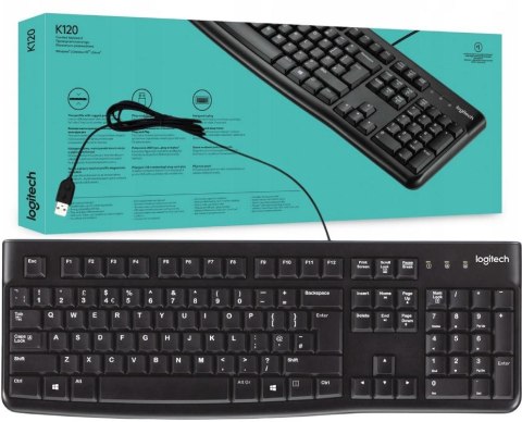 Klawiatura przewodowa Logitech K120 Wired Keyboard Klawiatura przewodowa Logitech K120 Wired Keyboard