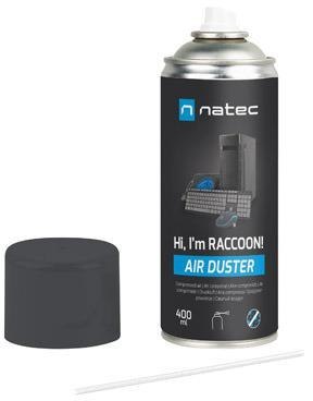 Sprężone powietrze Natec Raccoon Air 400ml Sprężone powietrze Natec Raccoon Air 400ml