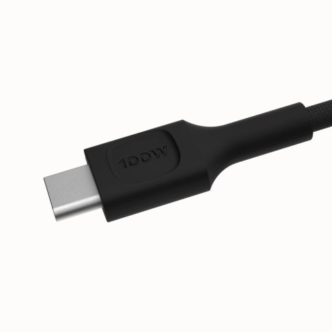 Kabel USB-C-USB-C PowerStream 100W oplot 1,2m czarny Kabel USB-C-USB-C PowerStream 100W oplot 1,2m czarny