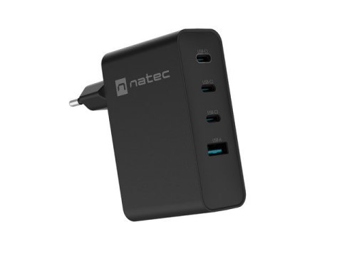 Ładowarka sieciowa Ribera GAN 3xUSB-C + 1x USB-A 100W czarna Ładowarka sieciowa Ribera GAN 3xUSB-C + 1x USB-A 100W czarna