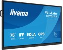 Monitor 75 cali TE7513A-B1AG INFRARED,40pkt,IPS,4K,7H,450cd/m2, WiFi,USB, ANDROID 14, Google EDLA,2x20W, UCHWYT CIENNY