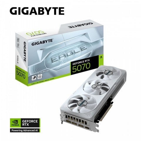 Karta graficzna RTX 5070 EAGLE OC ICE S FF 12G 192BIT GDDR7 3DP/ Karta graficzna RTX 5070 EAGLE OC ICE S FF 12G 192BIT GDDR7 3DP/