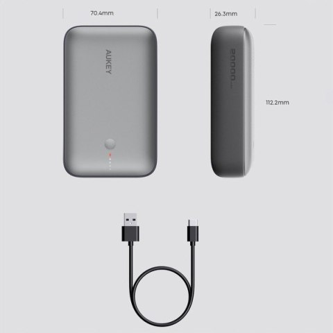 PB-Y57 Mini Power Bank | 20000mAh | 22.5W | 2xUSB | PD 3.0 QC 3.0 LED PB-Y57 Mini Power Bank | 20000mAh | 22.5W | 2xUSB | PD 3.0 QC 3.0 LED