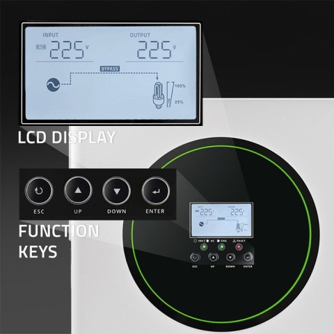 Hybrydowy Inwerter solarny Off-Grid 3500W | 100A | 24V | MPPT | BMS | opcja Wi-Fi | Sinus | Power Factor 1.0 Hybrydowy Inwerter solarny Off-Grid 3500W | 100A | 24V | MPPT | BMS | opcja Wi-Fi | Sinus | Power Factor 1.0