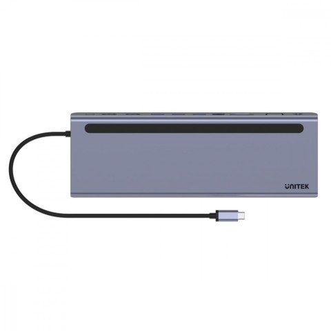 HUB USB-C 11w1 USB-C, RJ45, PD 100W, 2x HDMI, VGA, SD; D1022B HUB USB-C 11w1 USB-C, RJ45, PD 100W, 2x HDMI, VGA, SD; D1022B