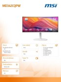 Monitor Modern MD342CQPW 34 cale/LED/UWQHD/Curved/120Hz/czarny