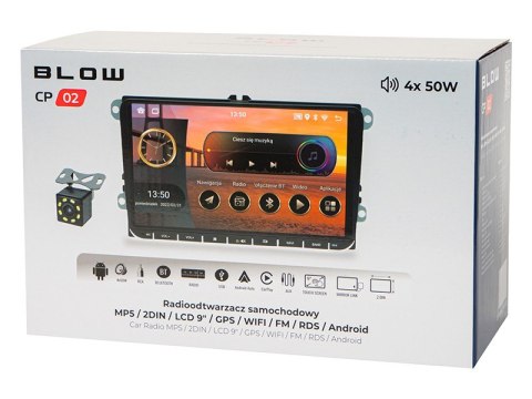 Radio samochodowe CP02 2DIN 9 cali ekran dotykowy Android/WiFi/GPS/CARPLAY Radio samochodowe CP02 2DIN 9 cali ekran dotykowy Android/WiFi/GPS/CARPLAY