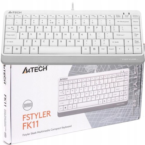 Klawiatura przewodowa A4tech FStyler FK11 biały Klawiatura przewodowa A4tech FStyler FK11 biały